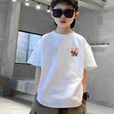Western Multicolor T-Shirt – Kids Oversized Unique Print Tee